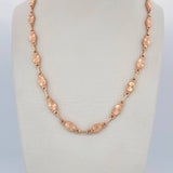 Cadena Rustica Eslabon 13.1gr / 60.8cm / Oro Rosa 18K $