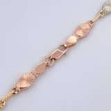 Cadena Rustica Eslabon 12.9gr / 56.5cm / Tres Oros 18K $