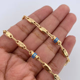 Cadena Rustica Eslabon 12.6gr / 56.6cm / Oro Amarillo 18K $