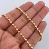 Cadena Militar 16.05gr / 56.5cm / Oro Amarillo 18K $