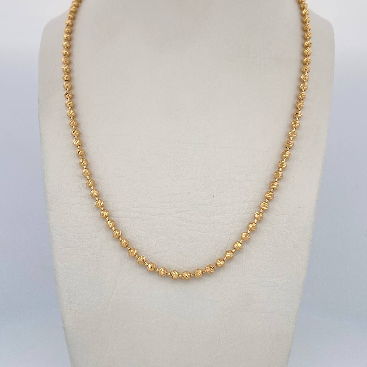 Cadena Militar 16.05gr / 56.5cm / Oro Amarillo 18K $