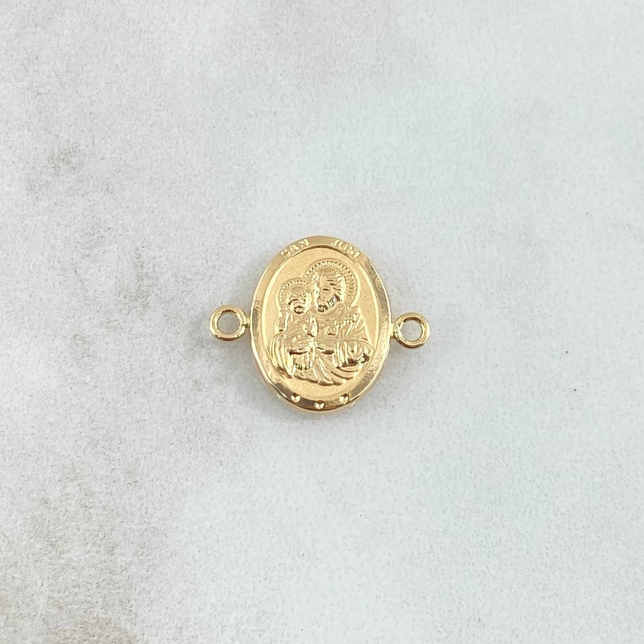 Herraje San José 0.85gr / 1.5cm-1.9cm / Mate Liso Oro Amarillo 18K *