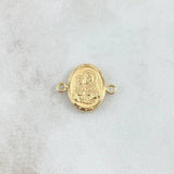 Herraje San José 0.85gr / 1.5cm-1.9cm / Mate Liso Oro Amarillo 18K *