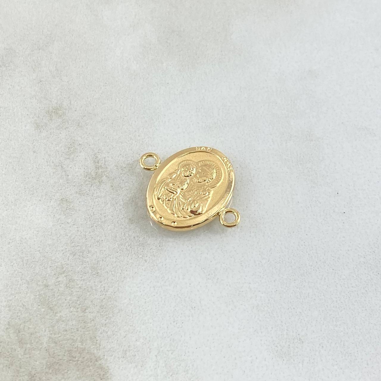 Herraje San José 0.85gr / 1.5cm-1.9cm / Mate Liso Oro Amarillo 18K *