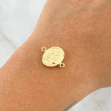 Herraje San José 0.85gr / 1.5cm-1.9cm / Mate Liso Oro Amarillo 18K *