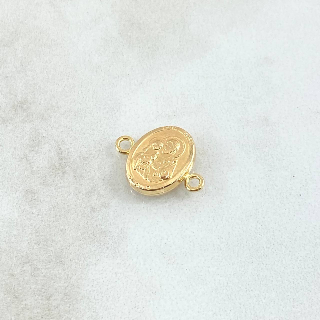 Herraje San José 0.65gr / 1.3cm-1.7cm / Mate Liso Oro Amarillo 18K *