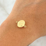 Herraje San José 0.65gr / 1.3cm-1.7cm / Mate Liso Oro Amarillo 18K *