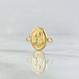 Herraje San José 0.65gr / 1.3cm-1.7cm / Mate Liso Oro Amarillo 18K *