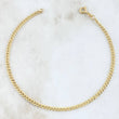 Tobillera Cubana 2.4gr / 24cm / 3mm Oro Amarillo +1 18K