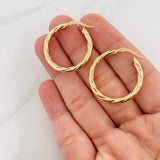 Candongas Mary 2.8g / 3cm Oro Amarillo 18K