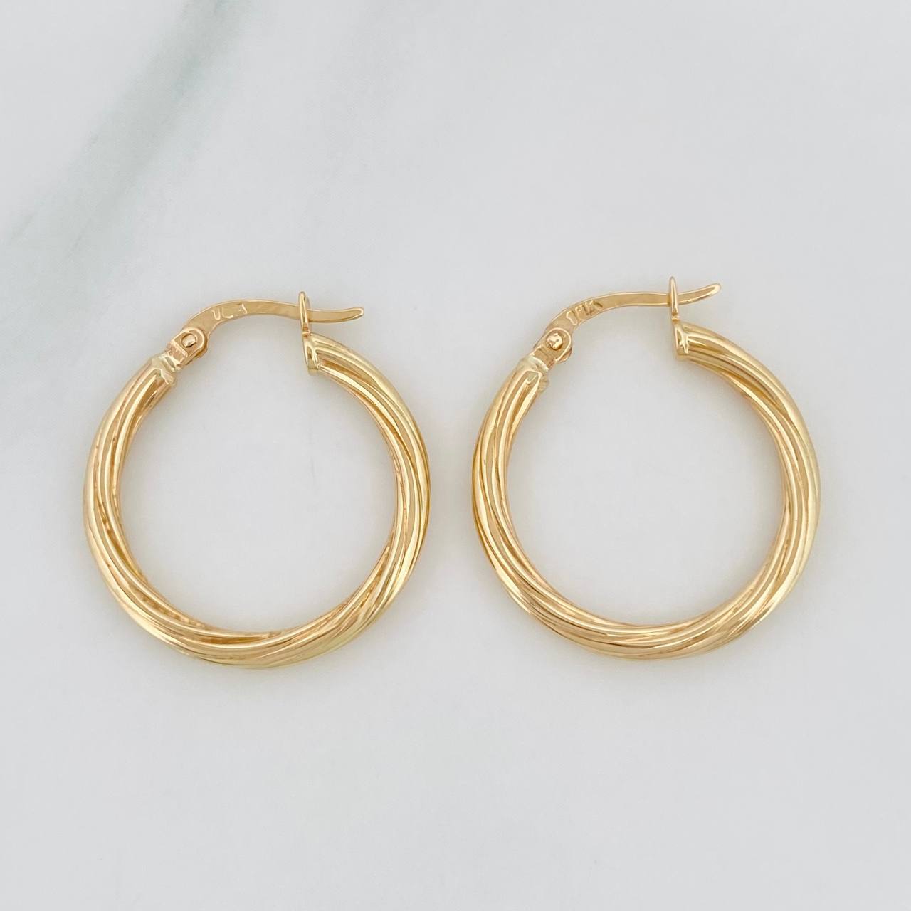 Candongas Espiral 1.75g / 2.5cm Oro Amarillo 18K