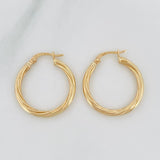 Candongas Espiral 1.75g / 2.5cm Oro Amarillo 18K