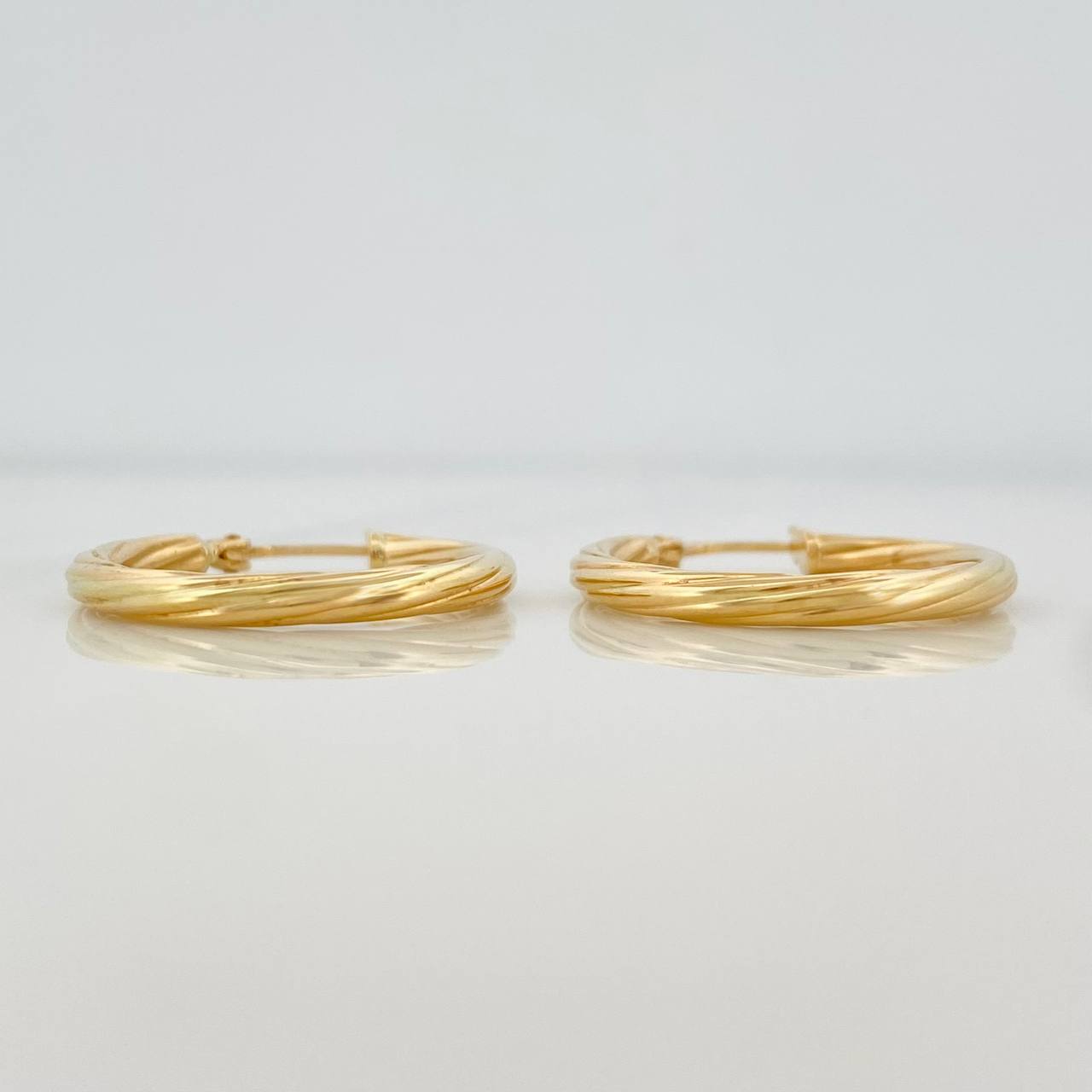 Candongas Espiral 1.75g / 2.5cm Oro Amarillo 18K