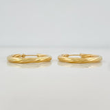 Candongas Espiral 1.75g / 2.5cm Oro Amarillo 18K