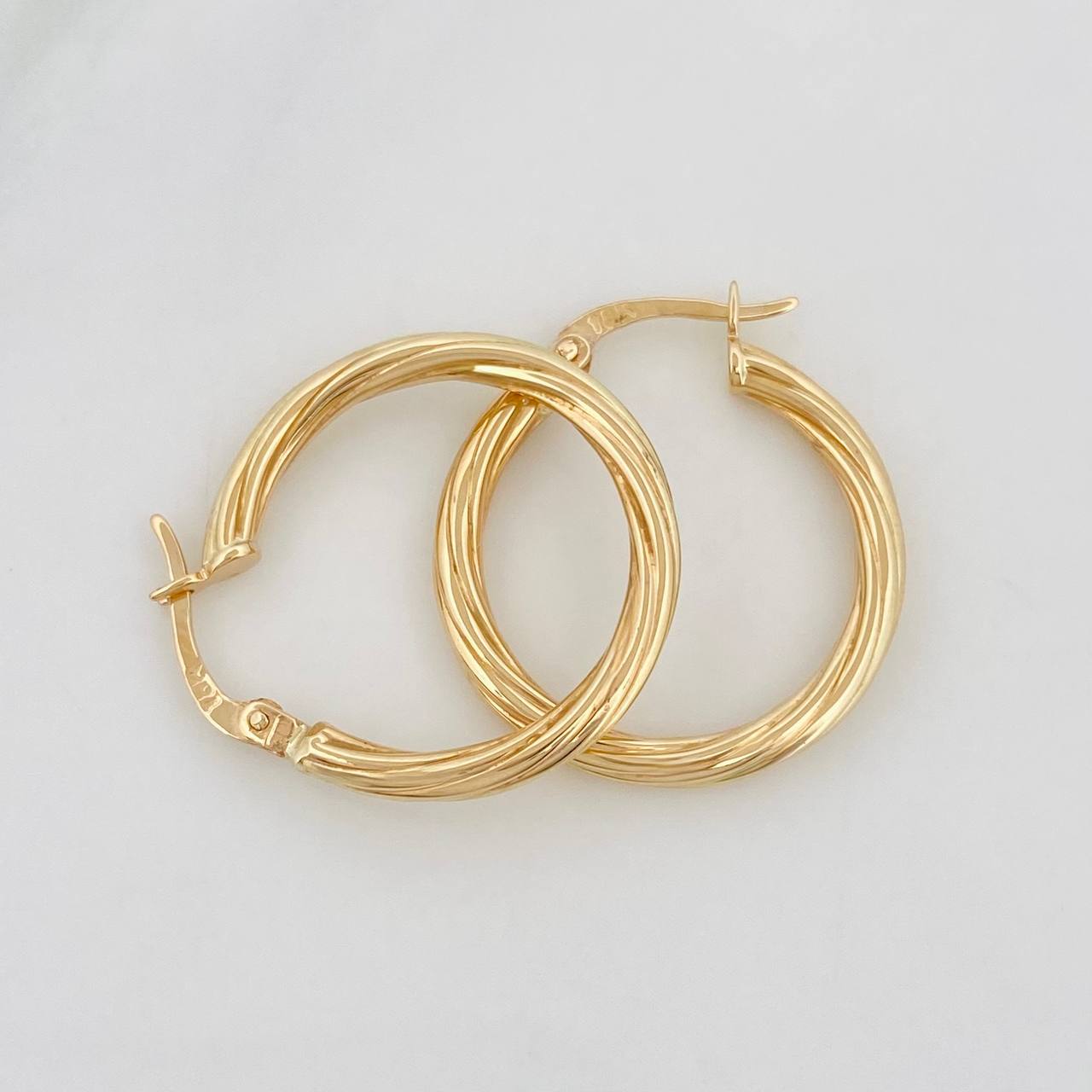 Candongas Espiral 1.75g / 2.5cm Oro Amarillo 18K
