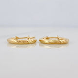 Candongas Espiral 0.9g / 1cm Oro Amarillo 18K