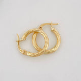Candongas Espiral 0.9g / 1cm Oro Amarillo 18K