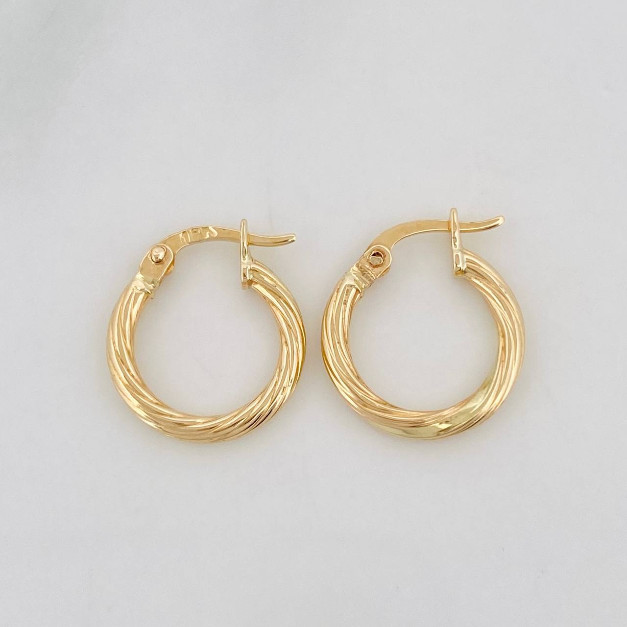 Candongas Espiral 0.9g / 1cm Oro Amarillo 18K
