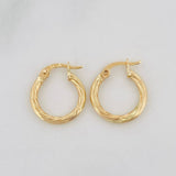 Candongas Espiral 0.9g / 1cm Oro Amarillo 18K