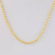 Cadena Militar Diamantada Media Luna 10 g / 50 cm / 2.4 mm Oro Amarillo 18K