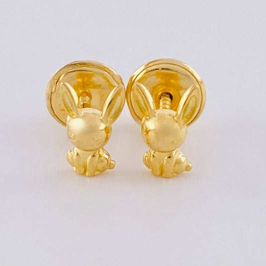 Topos Conejo De Pascua 0.6 g / 6.3 mm Oro Amarillo 18K