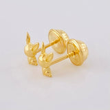 Topos Conejo De Pascua 0.65 g / 6.3 mm Oro Amarillo 18K