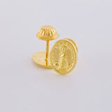 Topos Virgen Maria Auxiliadora 0.7 g / 7.8 mm Oro Amarillo 18K