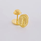 Topos Maria Auxiliadora 0.7 g / 9 mm Oro Amarillo 18K