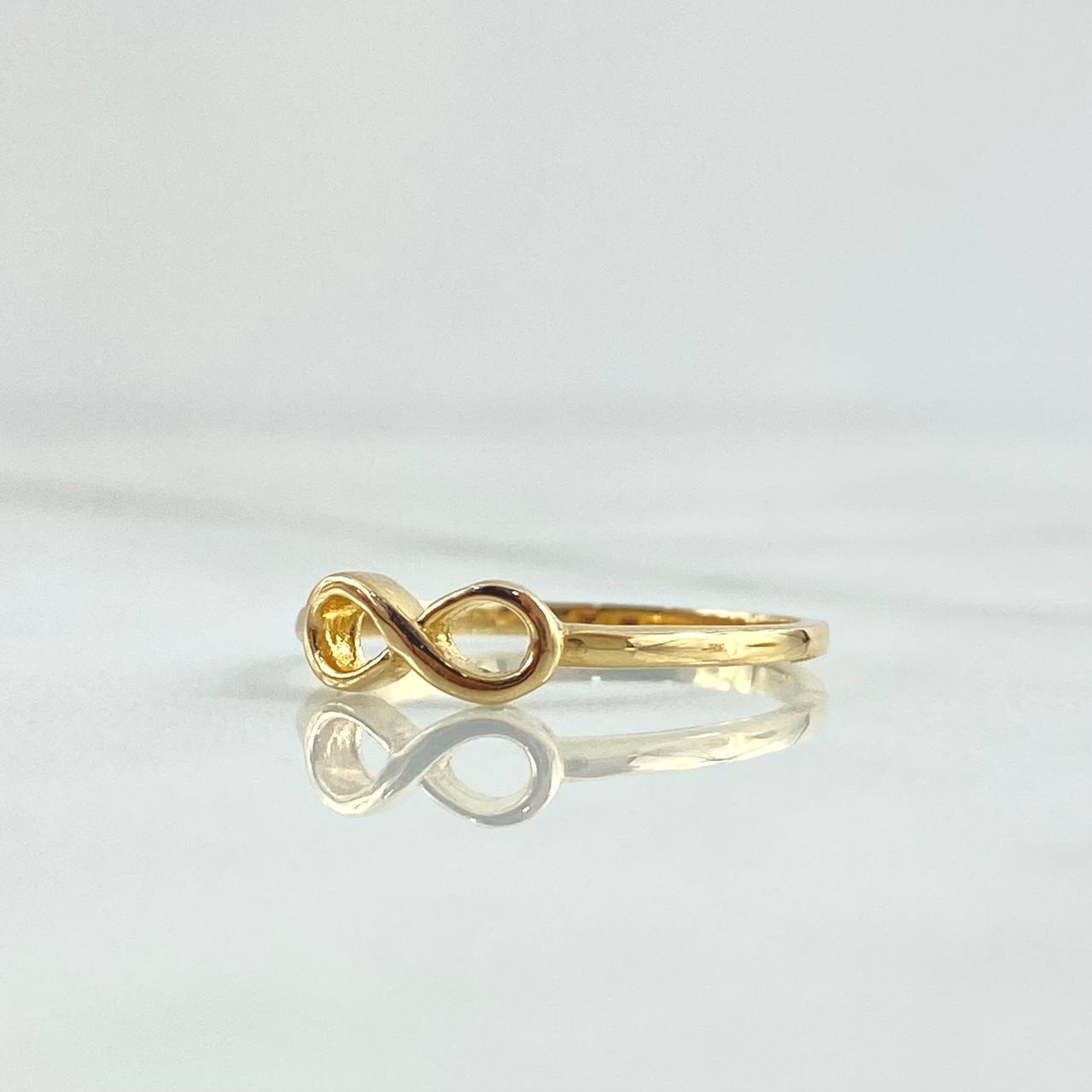 Anillo Infinito 1.5gr / T6 3/4 / Liso Oro Amarillo 18K ©