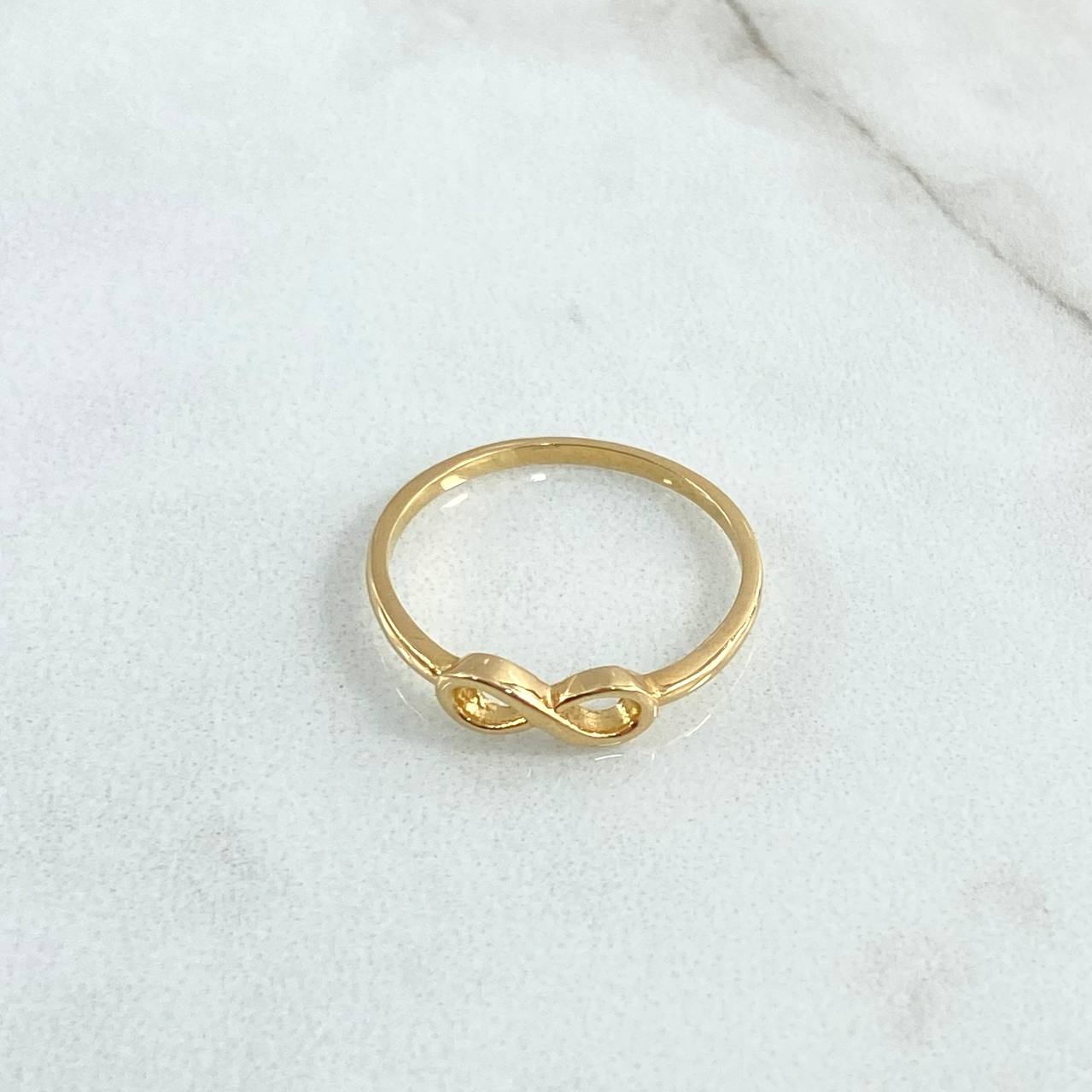 Anillo Infinito 1.5gr / T6 3/4 / Liso Oro Amarillo 18K ©
