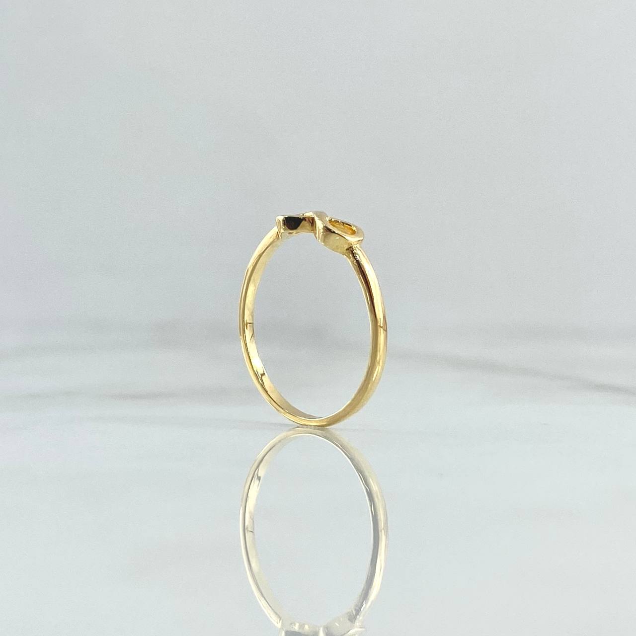 Anillo Silueta Infinito 1.45gr / T5 1/2 / Liso   Oro Amarillo 18K *