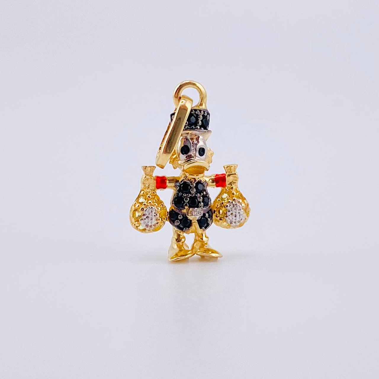 Dije Pato Bolsa Dinero 1.45gr / 2.2cm / Oro Amarillo 18K