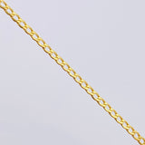 Pulso Cubano 1.3gr / 19cm / 2.4mm Oro Amarillo +1 18K