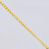Pulso Cubano 1.3gr / 19.5cm / 2.4mm Oro Amarillo +1 18K
