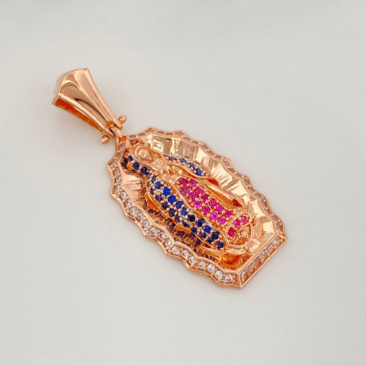 Dije Virgen Guadalupe 4.6 g / 3.7 cm Oro Rosa 18K