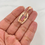 Dije Virgen Guadalupe 4.6 g / 3.7 cm Oro Rosa 18K