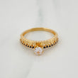 Anillo Churumbela Corazones 2.3 g / T6 1/2 Oro Amarillo 18K