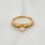 Anillo Churumbela Corazones 2.3 g / T6 1/2 Oro Amarillo 18K