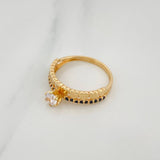 Anillo Churumbela Corazones 2.3 g / T6 1/2 Oro Amarillo 18K