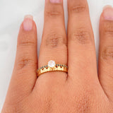 Anillo Churumbela Corazones 2.3 g / T6 1/2 Oro Amarillo 18K