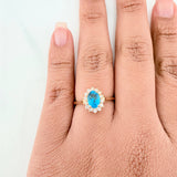 Anillo Halo 3.3 g / T7 1/4 Oro Amarillo 18K