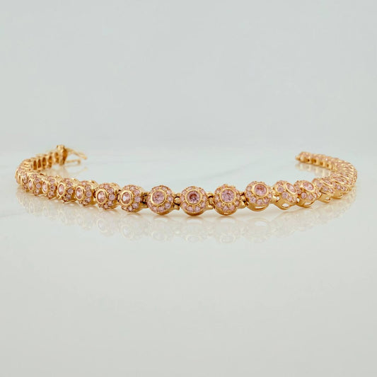 Pulso Tennis 9.75gr / 20cm / 4.2mm Oro Amarillo 18K