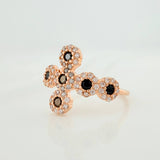 Anillo Cruz Tupida 2.2gr / T7 / Oro Rosa 18K &