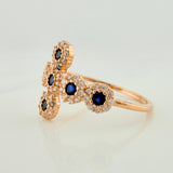Anillo Cruz Tupida 2.25gr / T8 1/2 / Oro Rosa 18K &