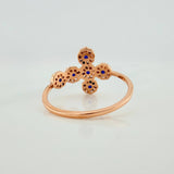 Anillo Cruz Tupida 2.25gr / T8 1/2 / Oro Rosa 18K &