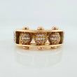 Anillo Bolas de Fuego 11.9gr / T9 1/4 / Tres Oros 18K