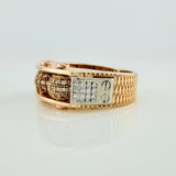 Anillo Bolas de Fuego 11.9gr / T9 1/4 / Tres Oros 18K