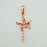 Dije Fe 1.35gr / 3.3cm / Oro Rosa 18K &