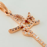 Dije Fe 1.35gr / 3.3cm / Oro Rosa 18K &