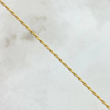 Cadena Lazo 2.1gr / 60cm / 1.6mm Oro Amarillo +3